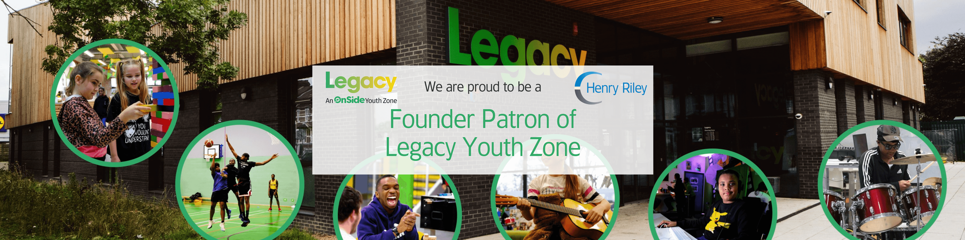 We are proud to be a Founder Patron of Legacy Youth Zone